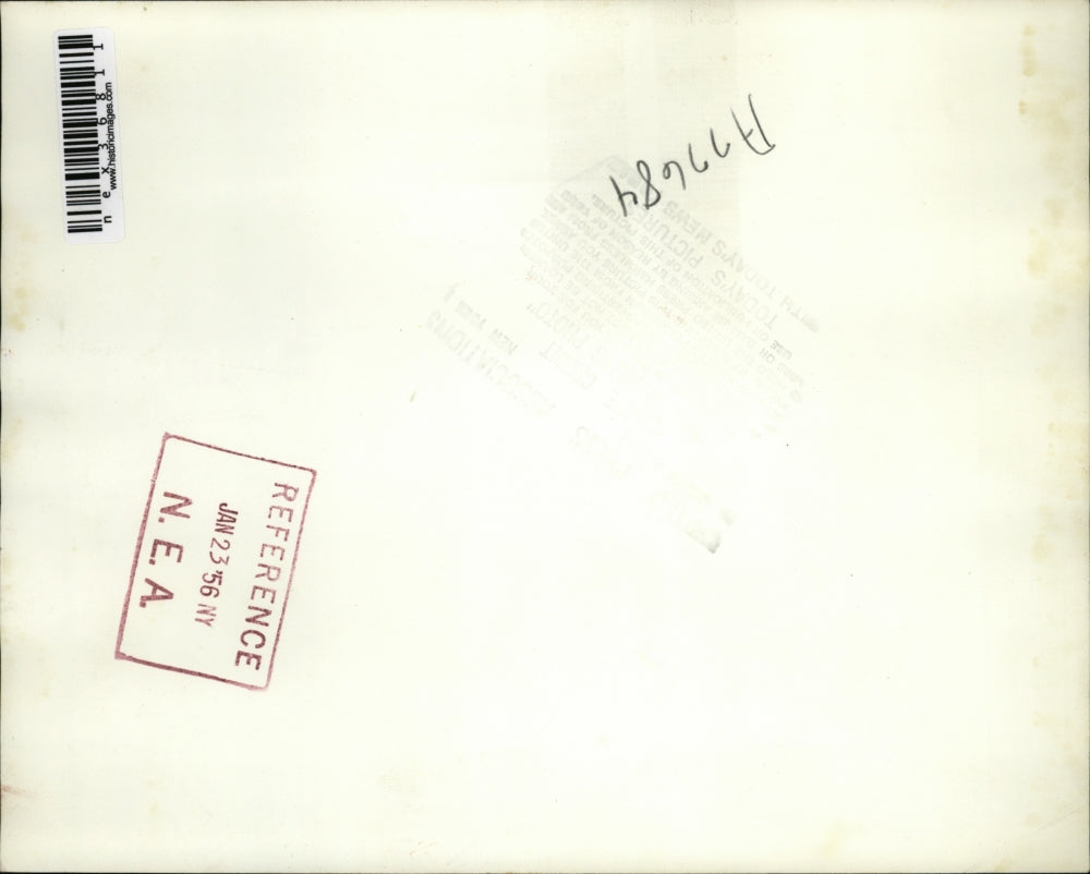 1956 Press Photo Frigate class guided missle ship in an art concept drawing