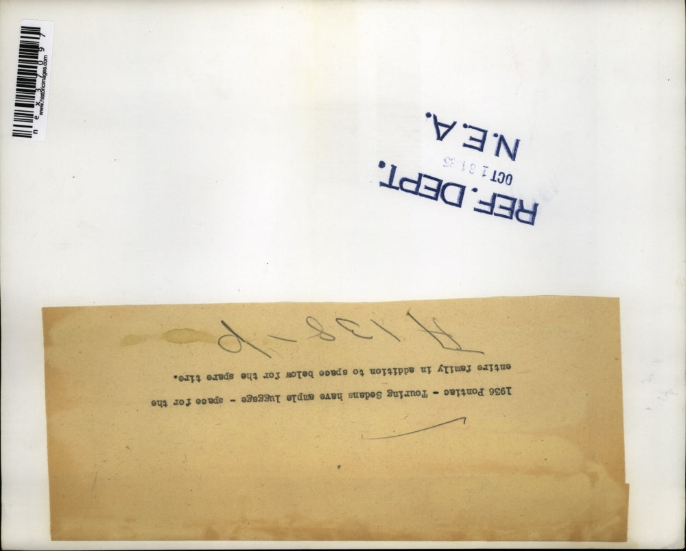 1936 Press Photo Pontiac Touring Sedan Car Automobile Trunk Space for Luggage