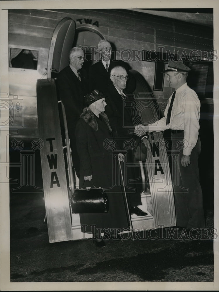 1937 Press Photo The four oldest pioneers of California who came to California