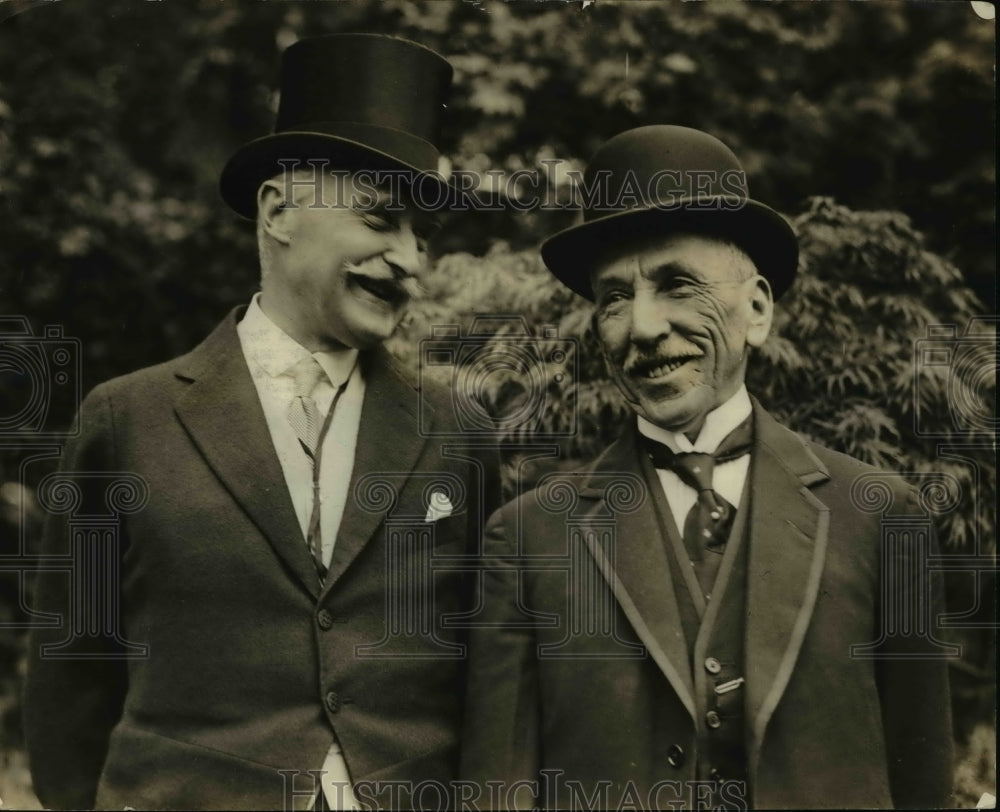 1924 Press Photo British Amb Sir Hume Howard &amp; Rt Hon Wm Morris of Australia- Historic Images