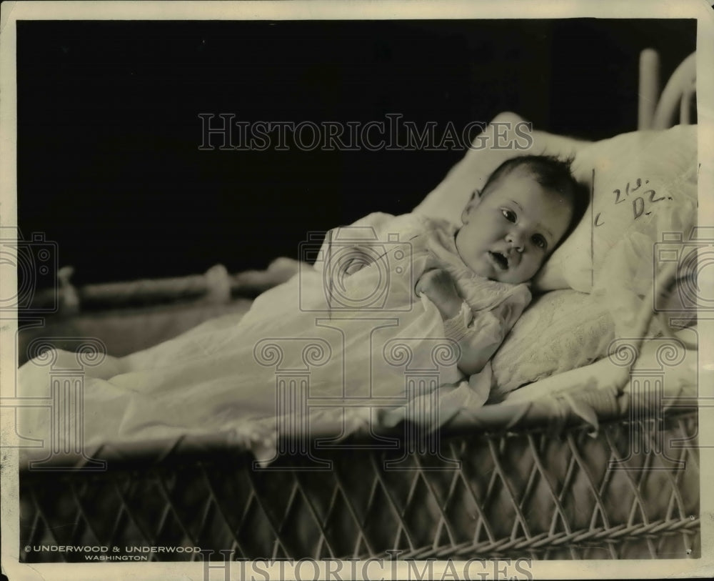1922 Press Photo Baby Jean Allis Davis daughter of Sec of Labor