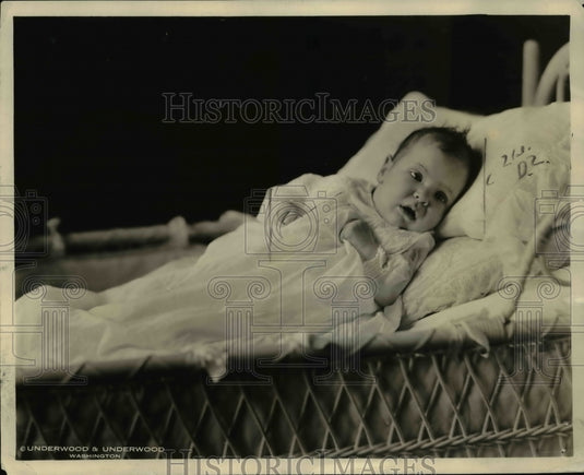 1922 Press Photo Baby Jean Allis Davis daughter of Sec of Labor