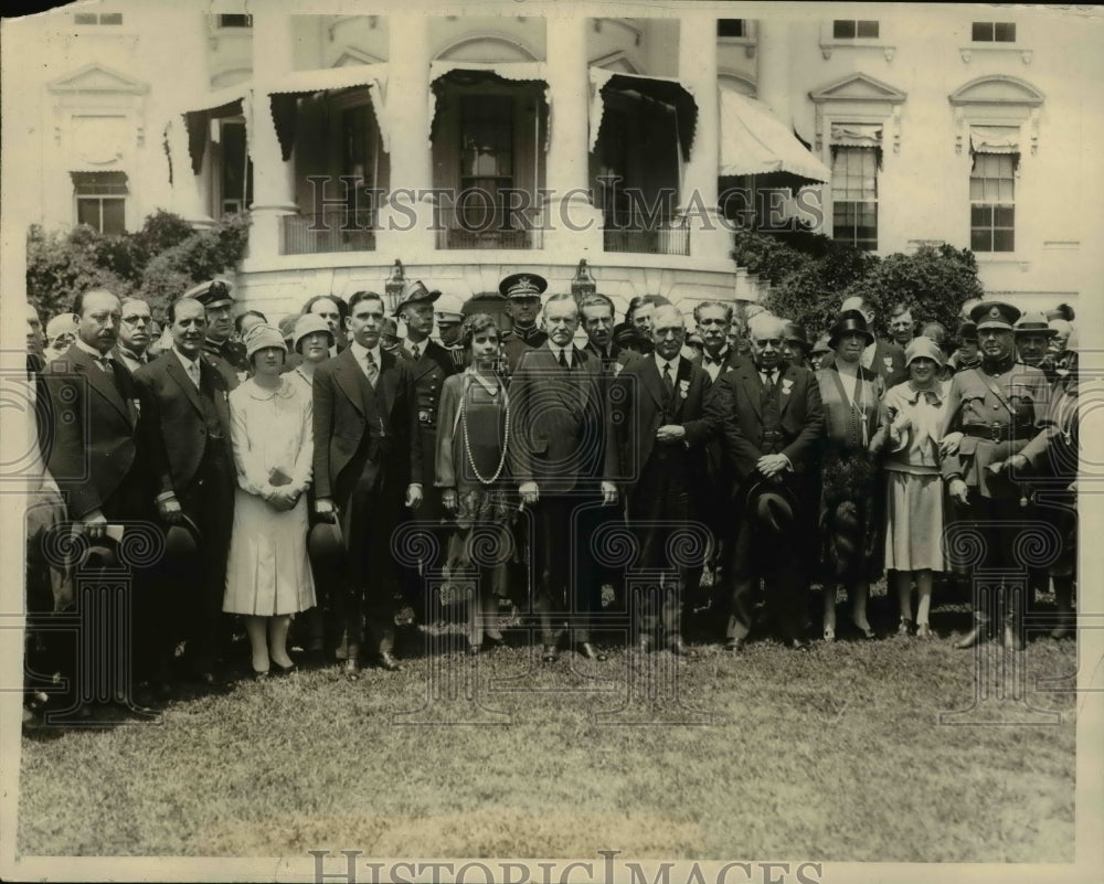 1926 Press Photo Red Cross leaders & Pres & Mrs Coolidge