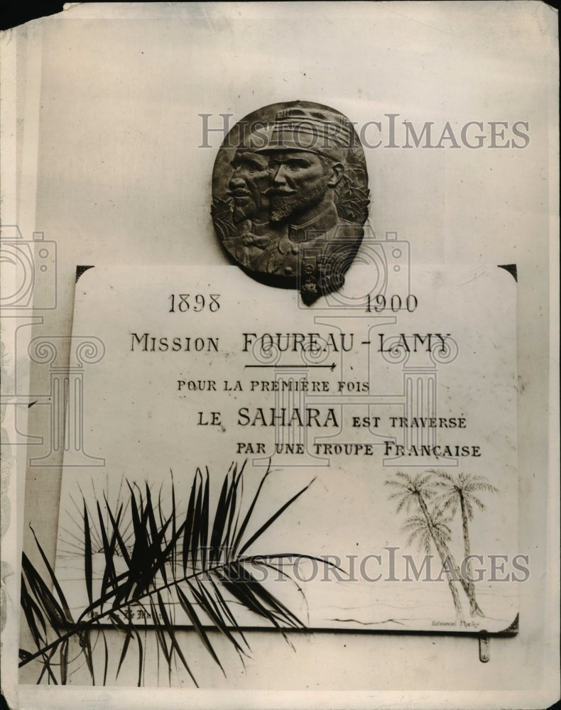 1930 Press Photo Plaque of Cour d'Honneur des Invelides Paris by Foureau Lamy