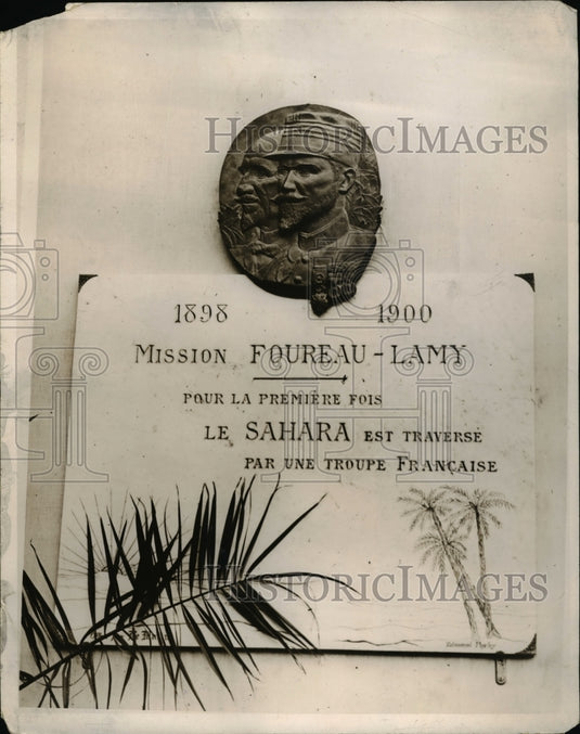 1930 Press Photo Plaque of Cour d'Honneur des Invelides Paris by Foureau Lamy