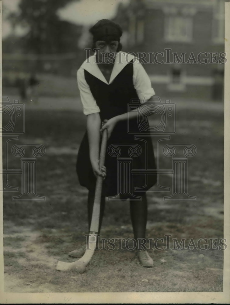 1923 Press Photo Muriel Marshall Temple Univ girls field hockey