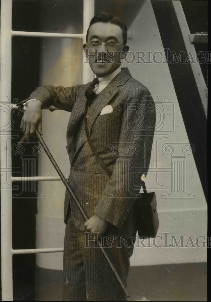 1924 Press Photo Dr. K. Harada, secretary of the League of Nations