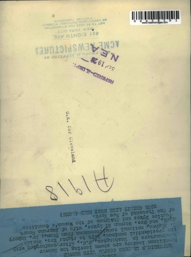 1928 Press Photo Republican Leader Conference In Washington Herbert Hoover