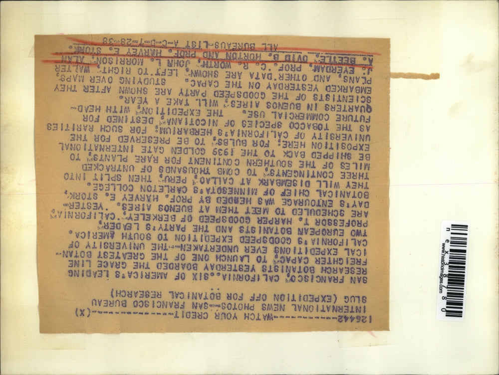 Undated Press Photo Walter, Professor Worth, John Morrison, Alan Bettle, Horton