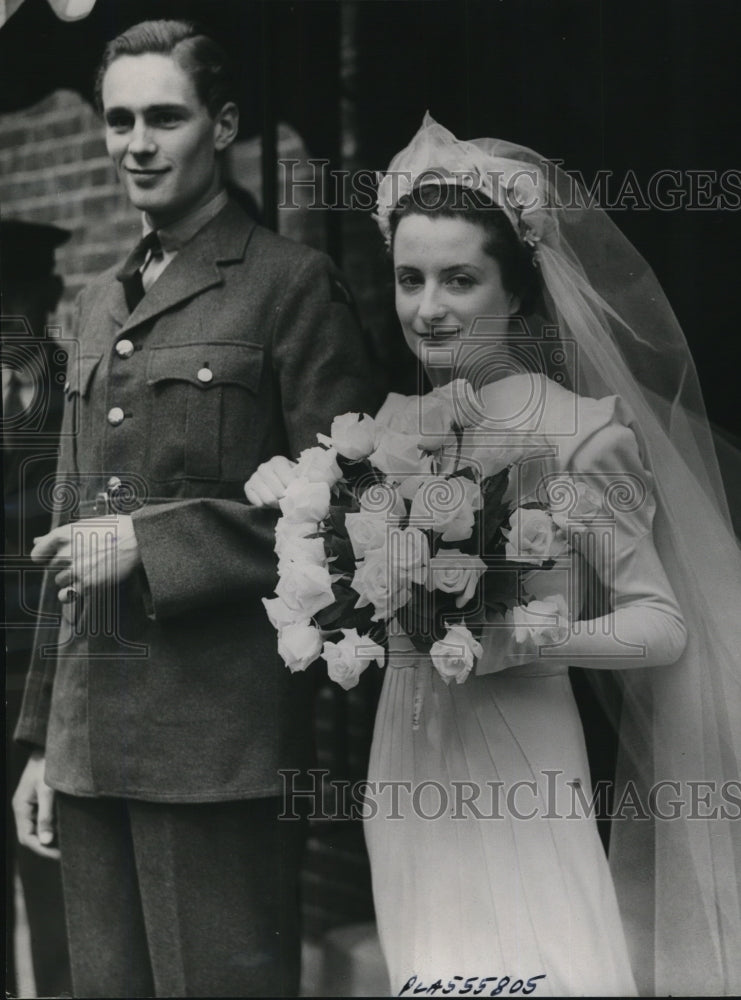 1940 Press Photo Nancy Bowes Lyon Niece of Queen Elizabeth Weds Lance Robinson