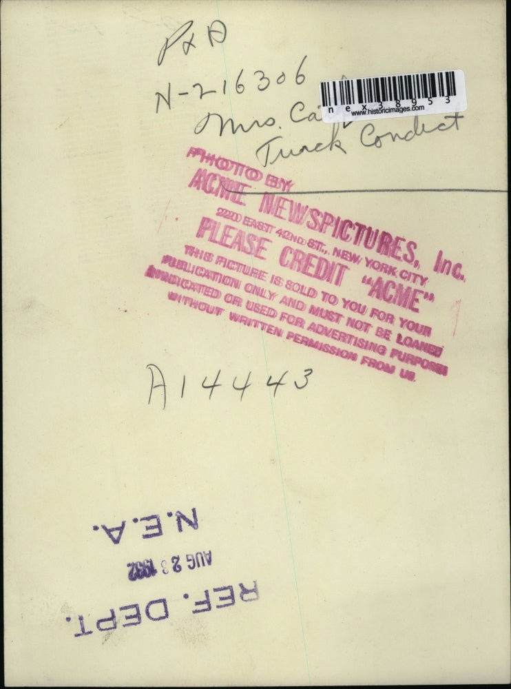 1932 Press Photo Mrs C Turck Condict - nex38953