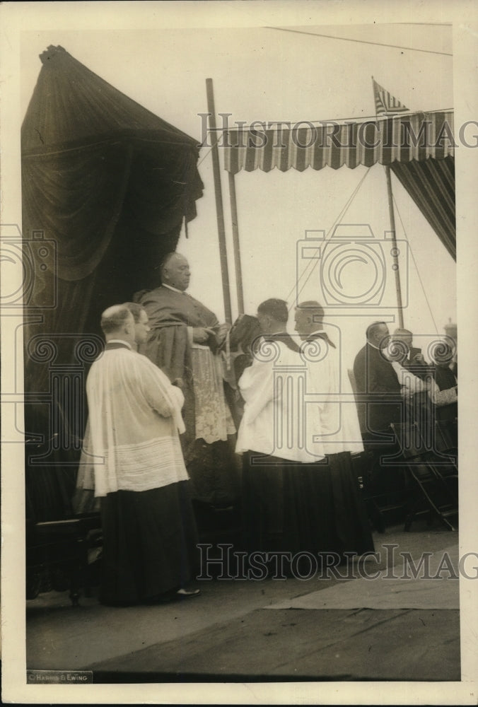 1924 Press Photo Cardinal O'Connell at Solemn High Pontificak Mass