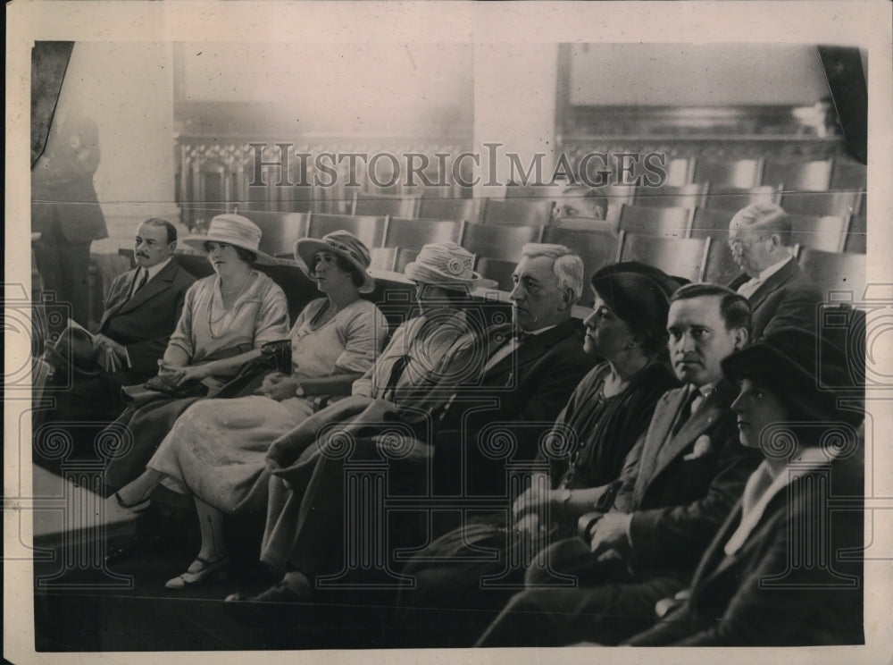 1922 Press Photo Mrs C Burke, JL Chadeick, AG Gibbs, Dr Hellstrom, M Dugan