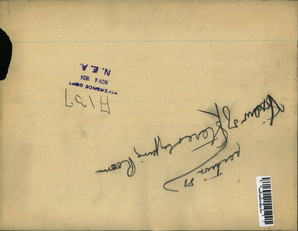 1924 Press Photo View of Stereotyping Room