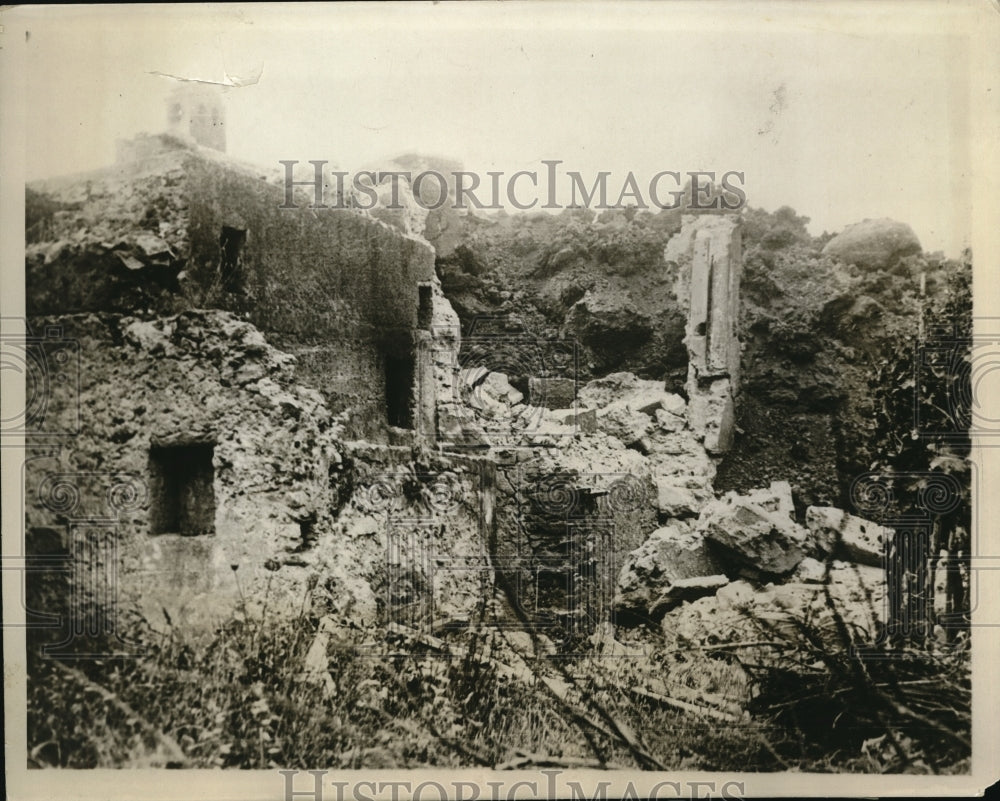 1929 Press Photo Terzigno Italy after Mt Vesuvius erupted again