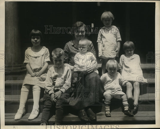 1924 Press Photo Family of James Earl Cummings