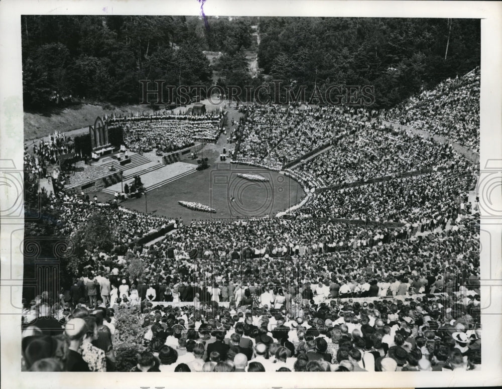 1949 Press Photo Berlin Olympic Waldbruehne Ampitheatre