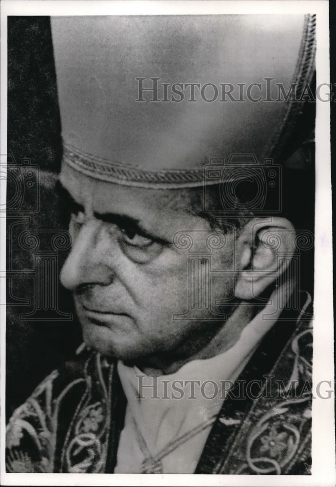 1968 Press Photo Vatican City Rome, Pope Paul VI Easter Eve Services, Catholic