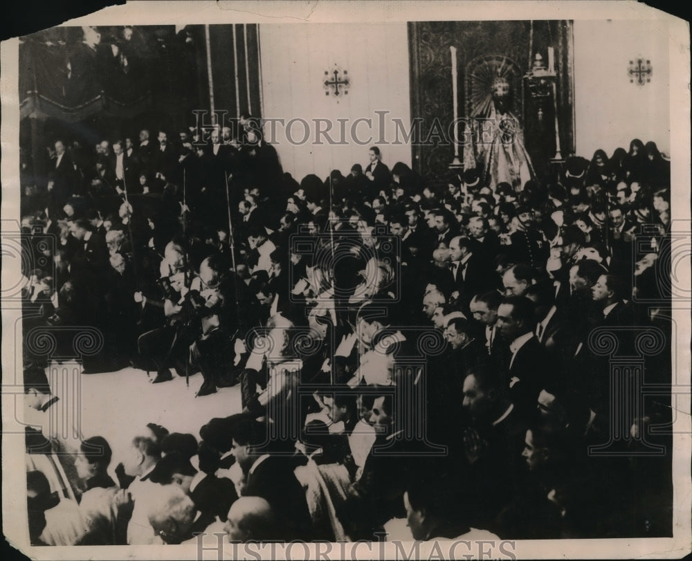 1922 Press Photo Royal Swiss Guard Attending Pope Pius XII Coronation, Rome