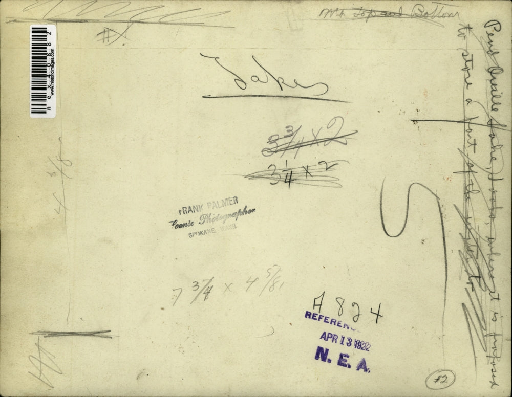 1922 Press Photo Majestic Lake - nex40882