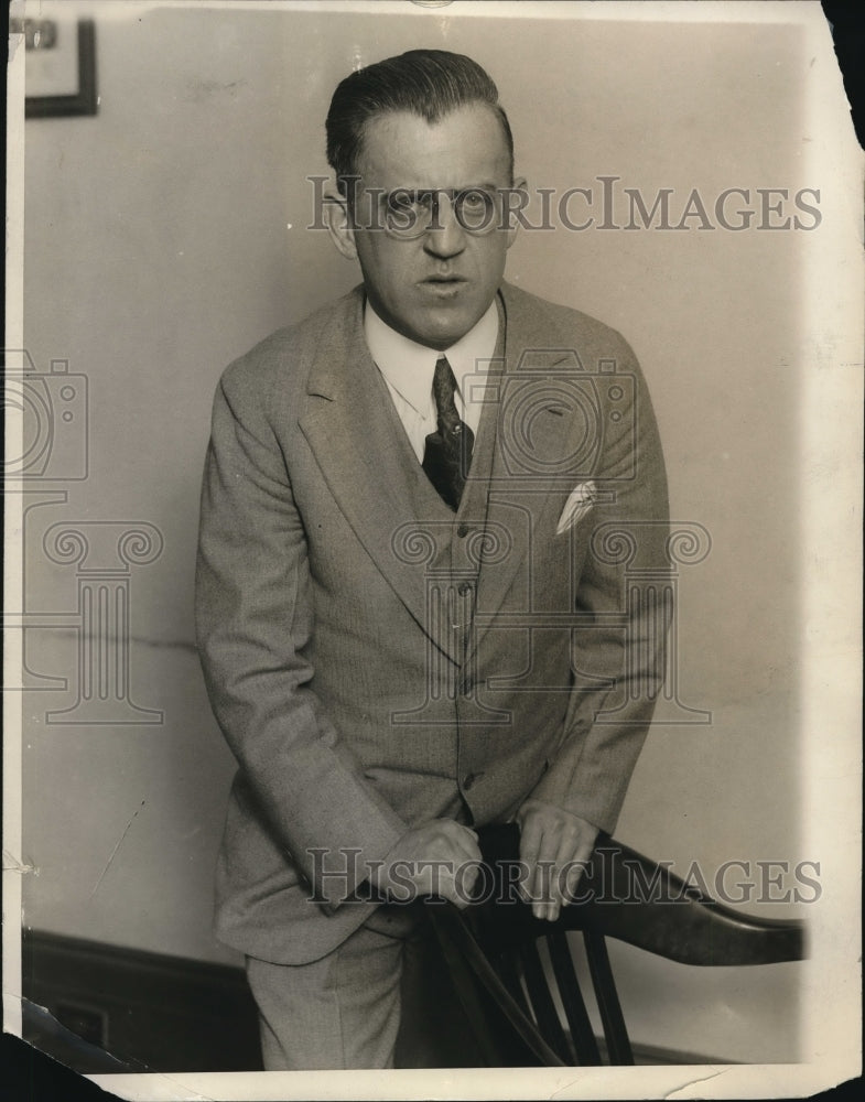 1928 Press Photo New York Attorney Edgar Hagen