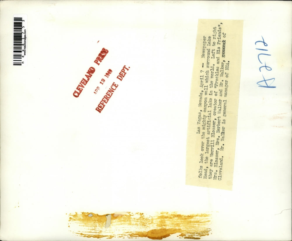 1949 Press Photo Las Vegas Nev Mr & Mrs Merrill Blosser,Mr & Mrs Herbert Walker