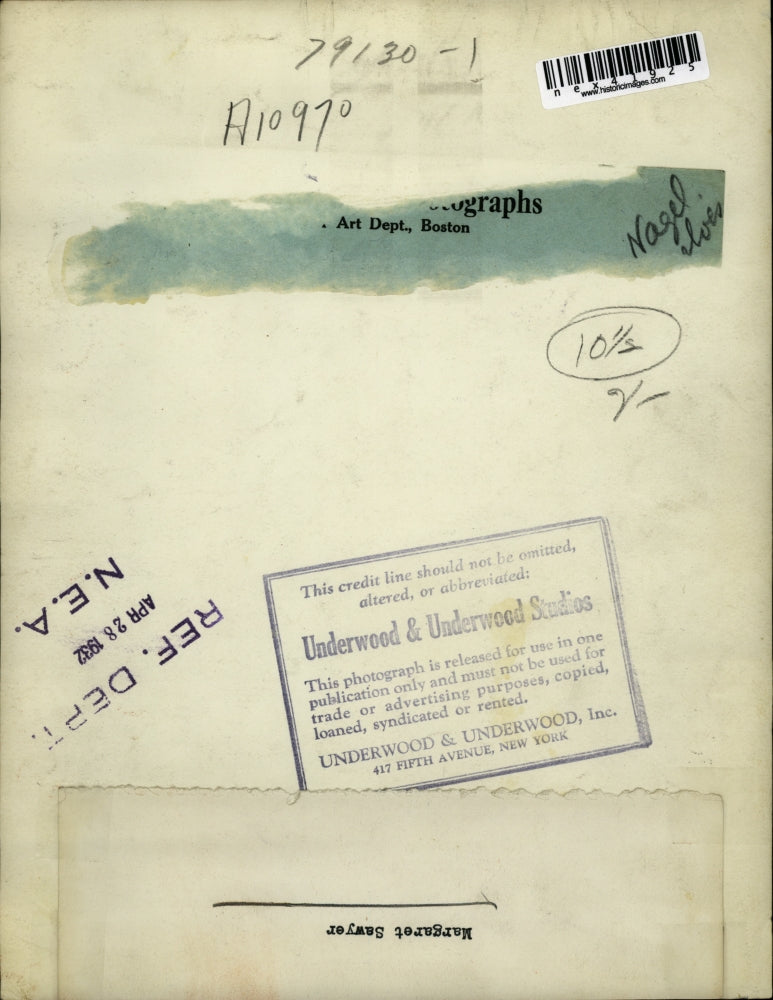 1932 Press Photo Margaret Sawyer - nex41925