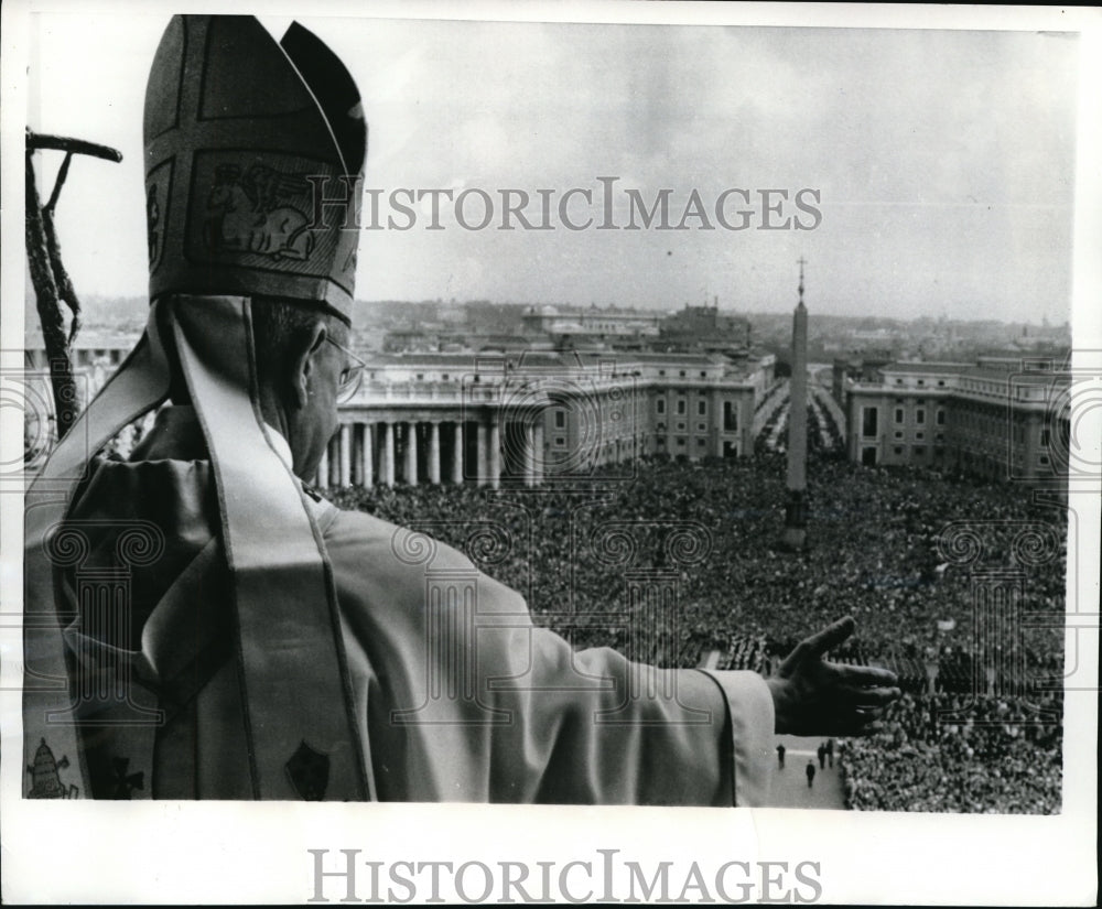 1969 Press Photo Vatican City Rome Pope Paul VI gives Easter message