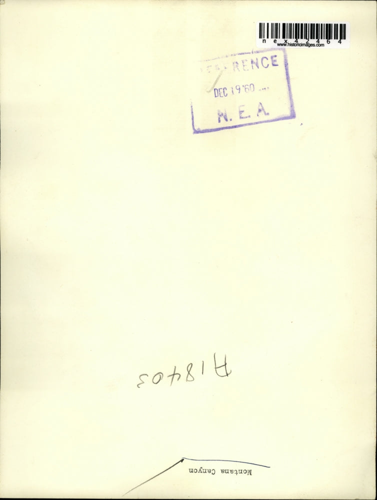 1960 Press Photo Two persons at Montana Canyon