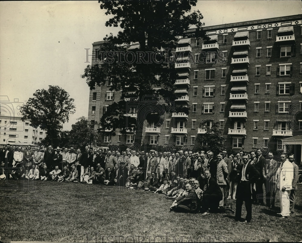 1923 Press Photo Crowds at a Civilian Clubs convention in Wash DC