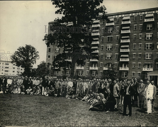 1923 Press Photo Crowds at a Civilian Clubs convention in Wash DC
