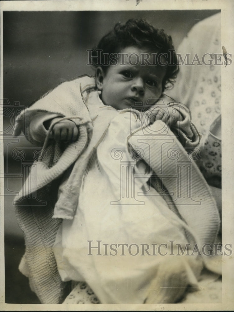 1927 Press Photo Yvonne Corbett, Washington DC 7 weeks old