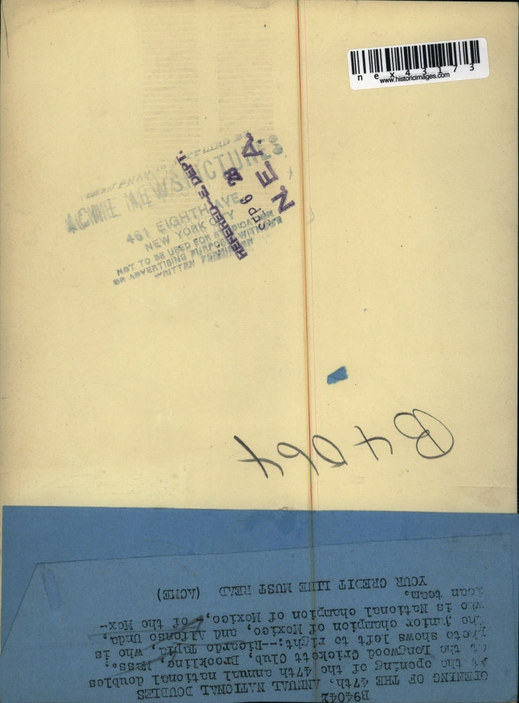 1928 Press Photo Longwood Cricket Club Mass Ricardo Tapia, Alfonso Unda