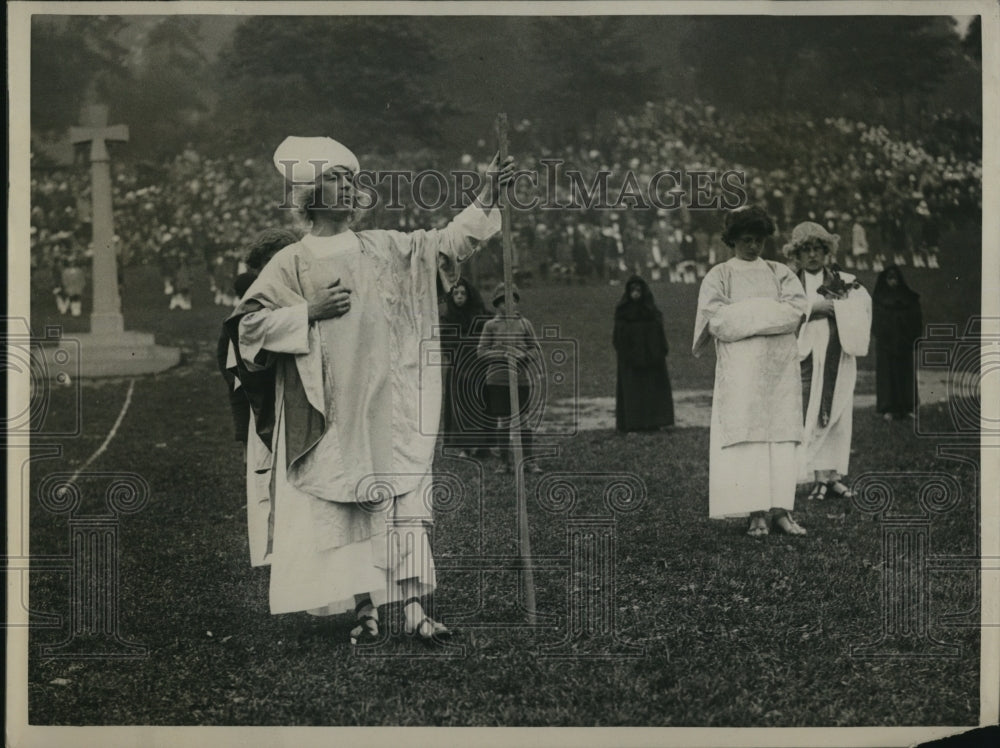 1922 Press Photo Guild Pageantry: Preston's Celebrations of Ancient Glory.