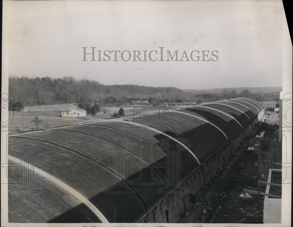 1939 Press Photo U.S. Navy Model Ship Testing Basin Exterior, Caderock, Maryland