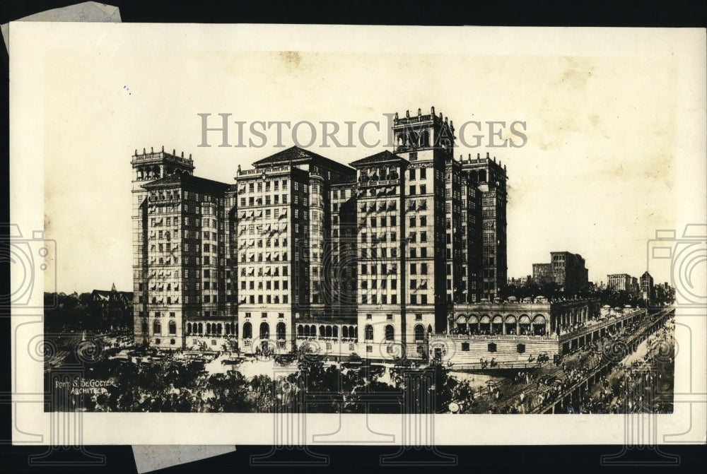 1921 Press Photo The Harding, Atlantic City new 5 million dollar hotel- Historic Images