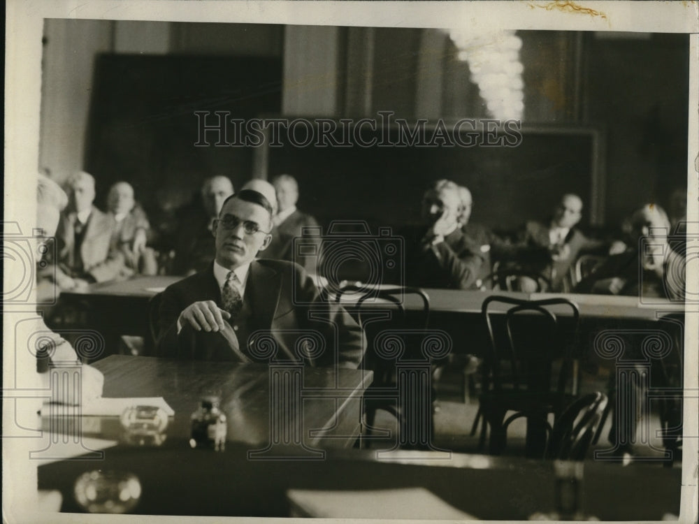 1928 Press Photo Wash Dc AL Carlson Sec Treas ofd Sinclair Crude Oil