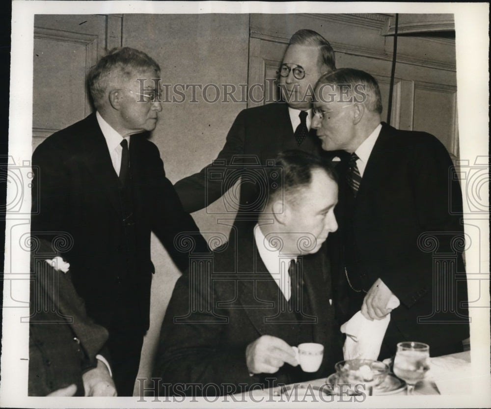 1938 Press Photo John D. Rockefeller Jr Rye New York, Chamber of Commerce