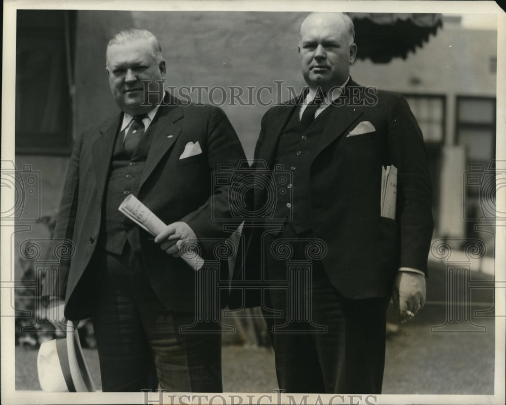 1931 Press Photo E.E. Penrod & twin brother E.W. Penrod, film slaesmen