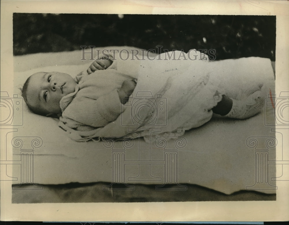 1928 Press Photo Baby Prince Tomislay of Jugo-Slavia