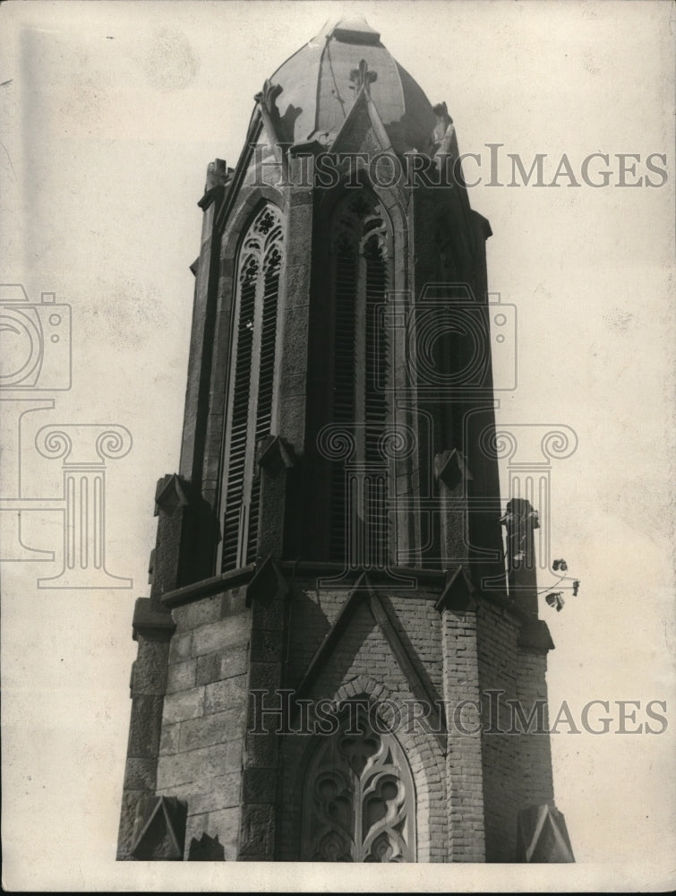 1923 Press Photo Trinity Diocesan Church Washington DC Empress tree growing