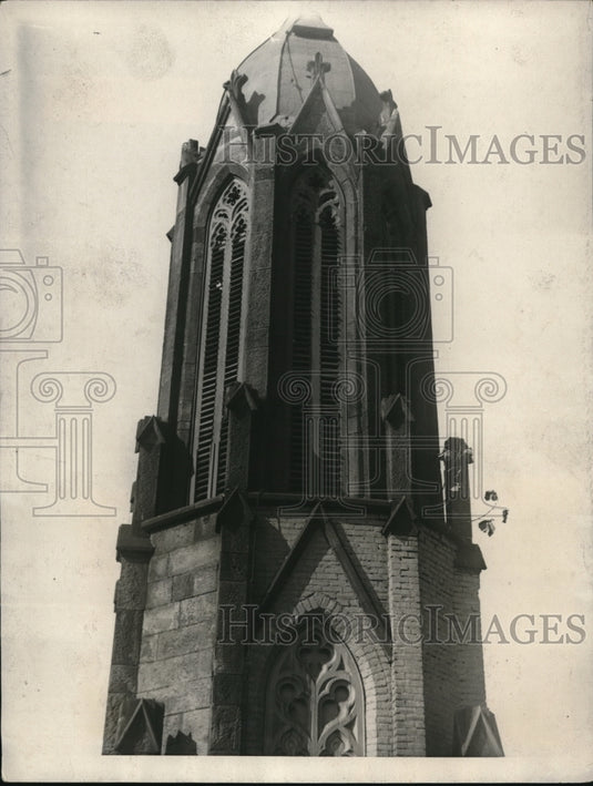 1923 Press Photo Trinity Diocesan Church Washington DC Empress tree growing