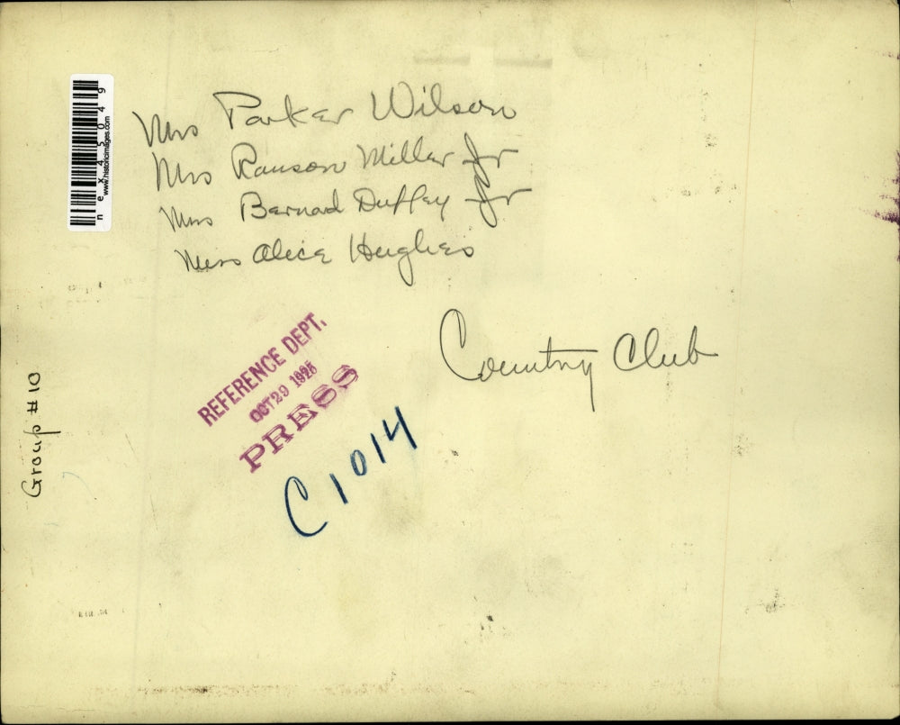 1925 Press Photo Mrs Parker Wilson, Mrs Rauson Miller Jr, Mr Barnard Duffey Jr