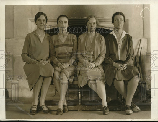 1930 Press Photo Bryn Mawr Pa Oliva Stokes, Eliza Perkins, Helen Taylor