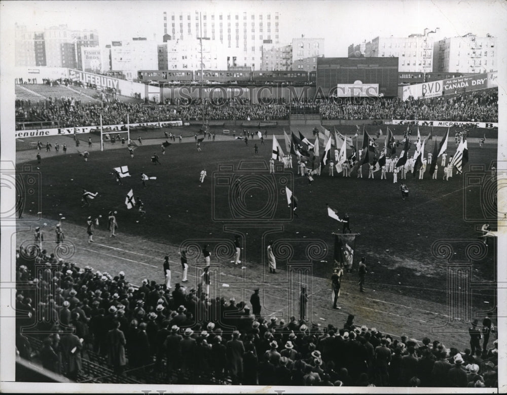 1934 Press Photo The members of the Italian Universities during the pageant