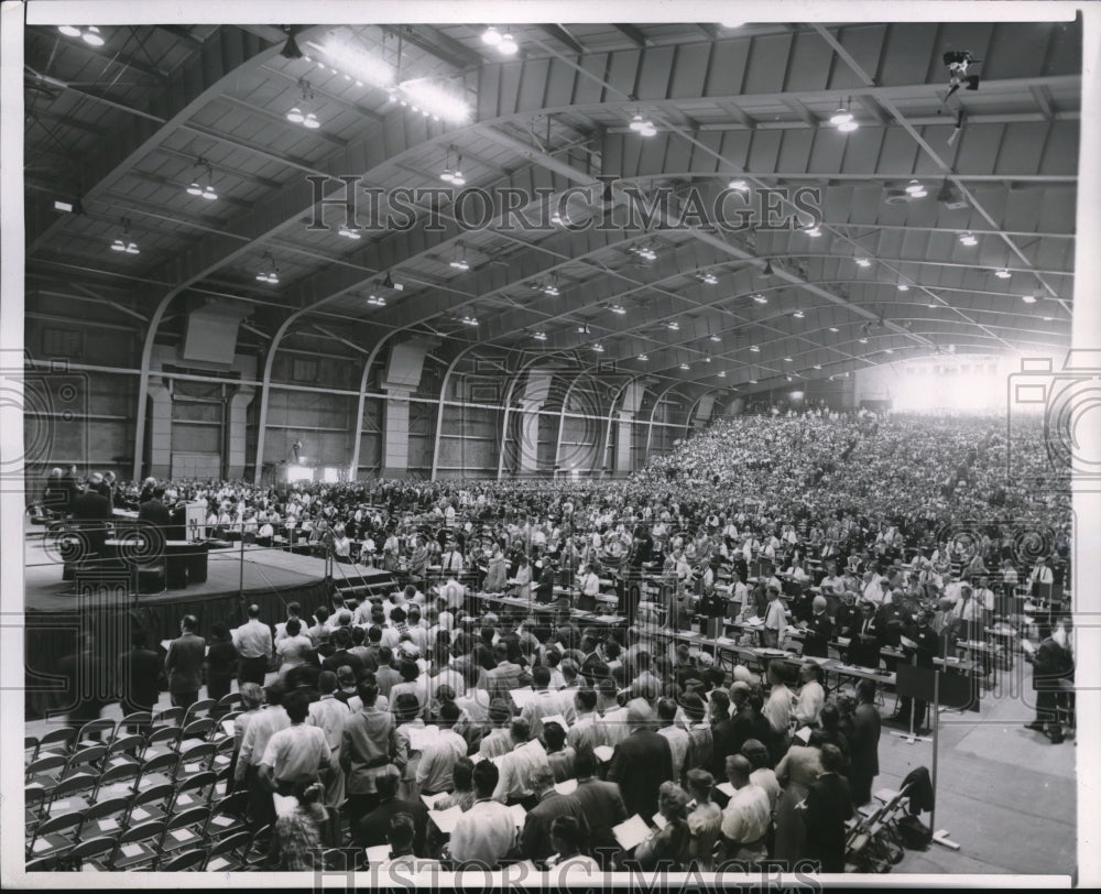 1954 Press Photo Evanston Illinois, Delegates From World Council of Churches