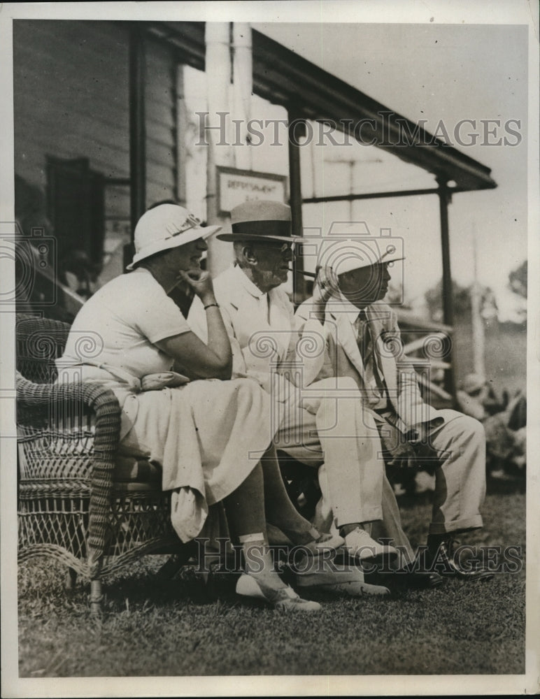 1933 Press Photo Lady Cahn, Sir Henry Watlington, Mayor Hamilton & Owen Darrel