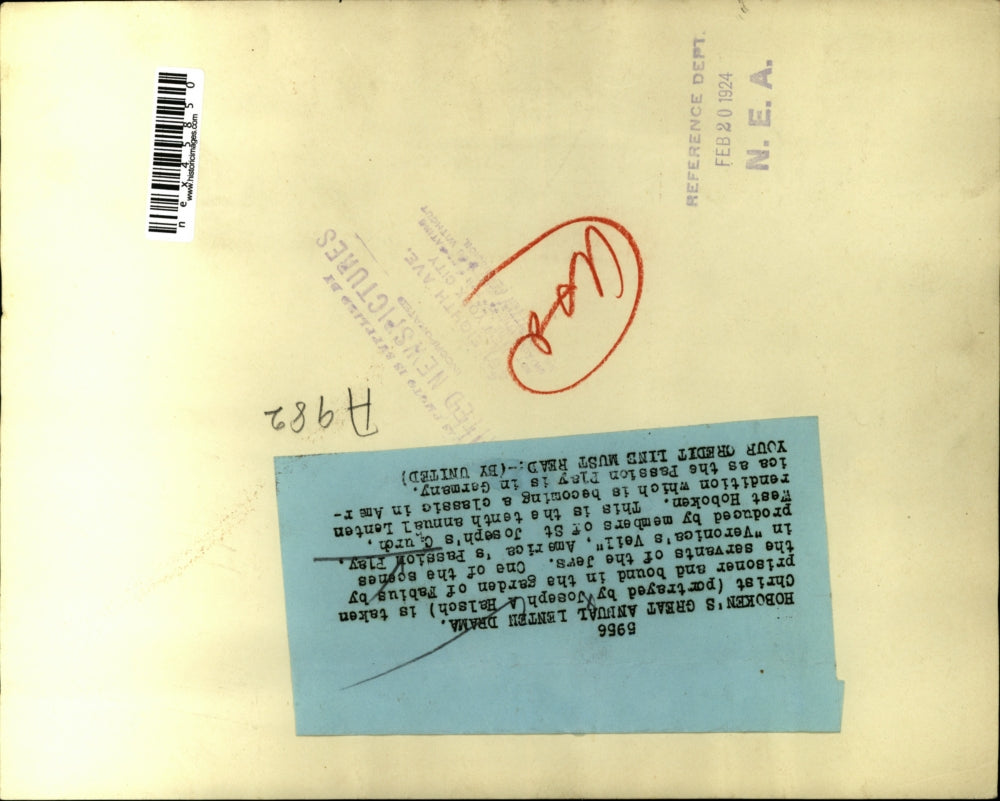 1924 Press Photo "Veronica's Veil" play in Germany