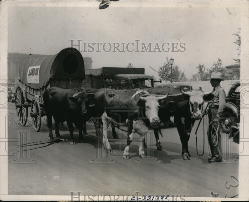 Load image into Gallery viewer, 1936 Press Photo Cleveland Ohio GOP Convention opening ceremonies
