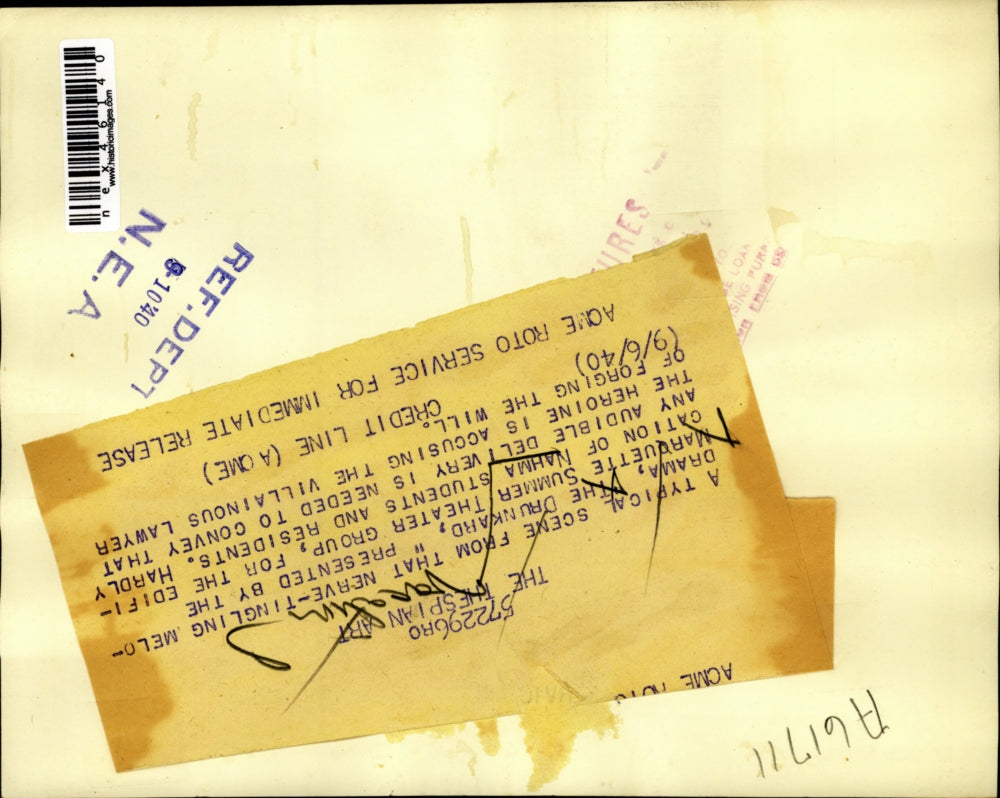 1940 Press Photo Nahma students in The Drunkard play Marquette Summer theater